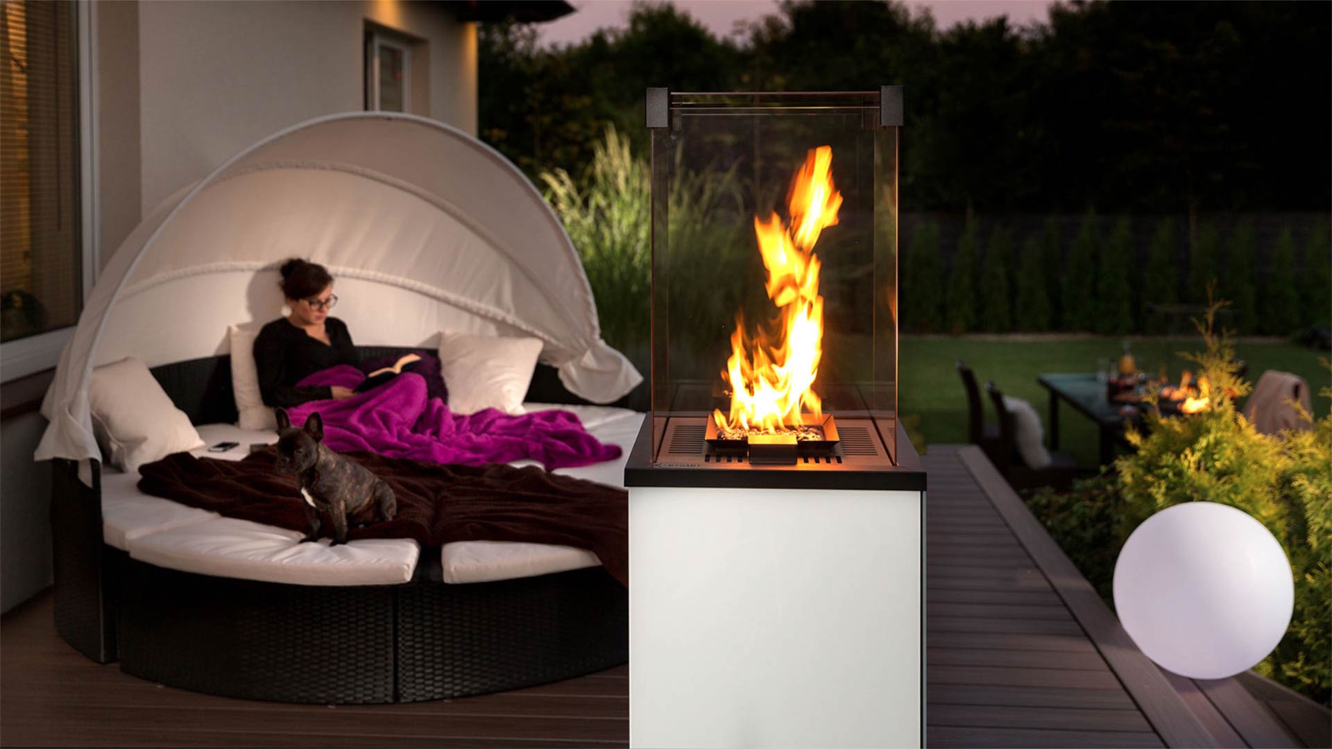 Der tolle Kratki Patio Gas-Kamin für Garten & Terrasse