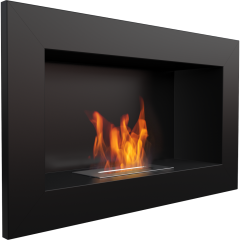 Kratki Golf schwarz Bioethanol Wandkamin