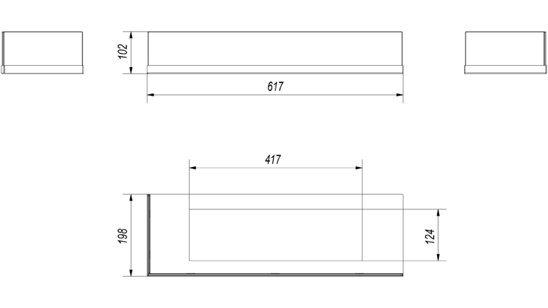 Kratki Delta Ecke 700 Einbaukamin