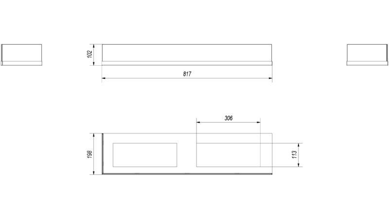 Kratki Delta Ecke 900 Einbaukamin