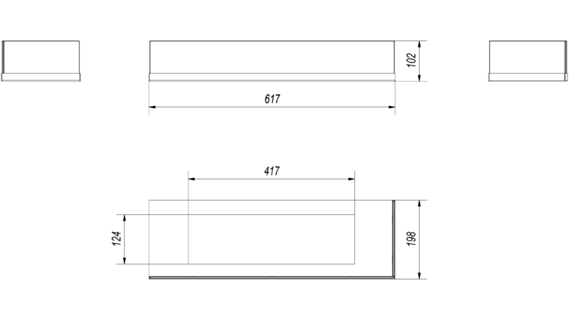 Kratki Delta Ecke 700 Einbaukamin
